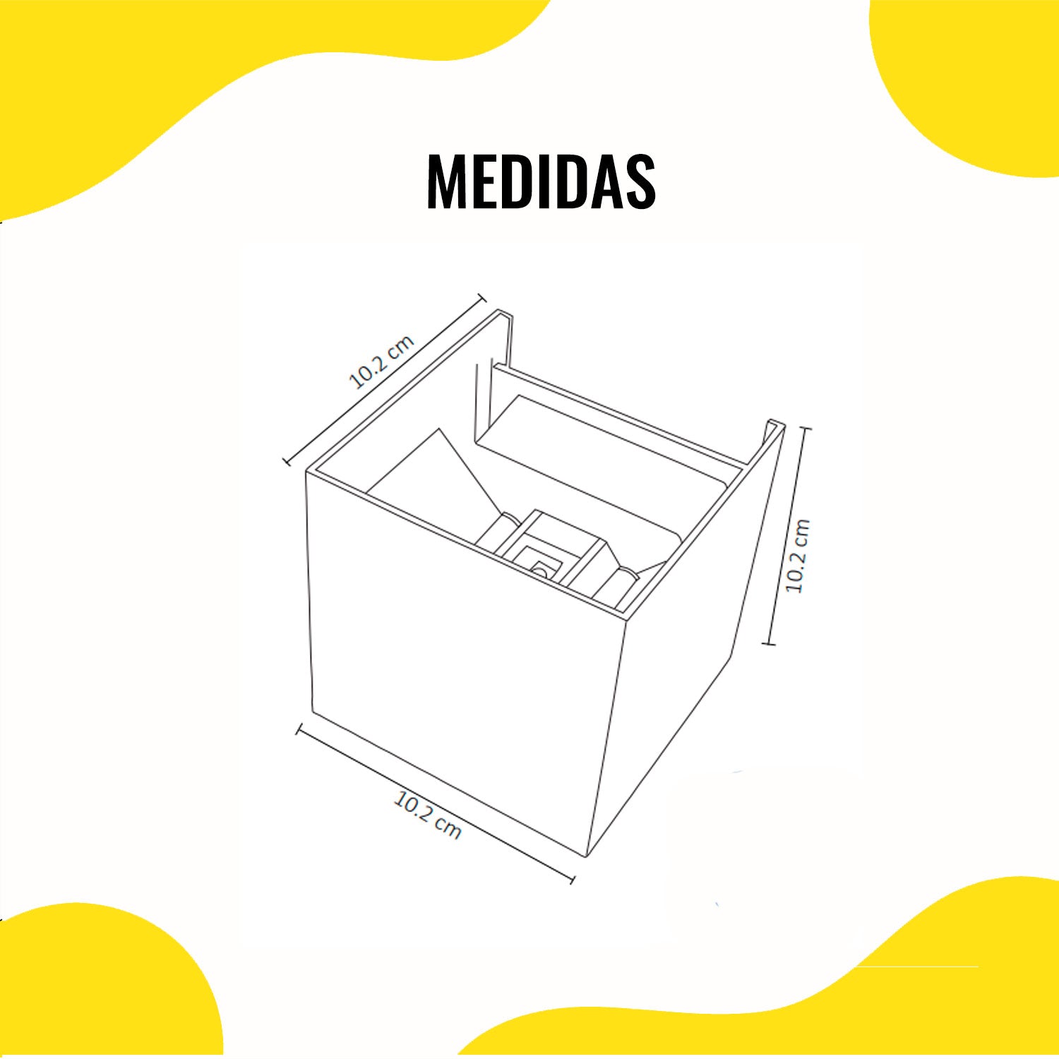 Lámpara de Pared Cubo Doble Salida – Winled